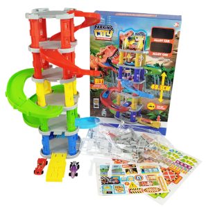 Pista de autos incluye 2 autos varios niveles de 50 x 38 x 6.5 cm